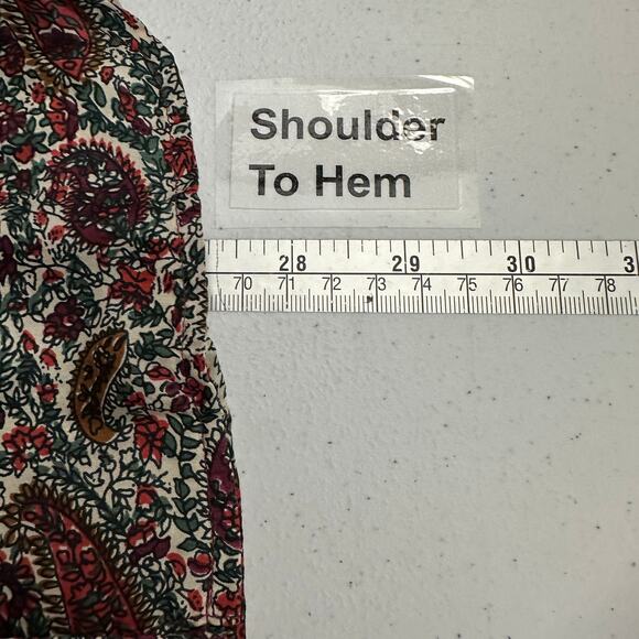 Jonathan Martin Women’s Size S Silk Paisley Top Vintage 80s Classic Secretary - Picture 6 of 7